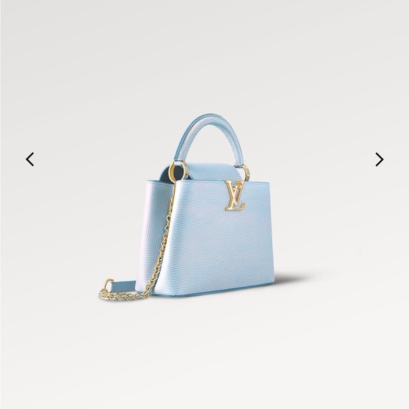 BRAND NEW AUTHENTIC CAPUCINES LOUIS VUITTON PURSE! RARE LILAC-BLUE-PINK color - Picture 14 of 15